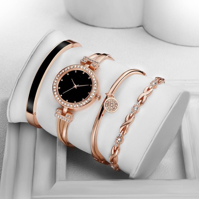 Hot-selling Four-Piece Set Women's Fashion Quartz Watch