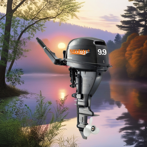 Motor de 4 Tiempos de 9.9 HP Nuevo para Reemplazo y Reparación de Embarcaciones con Combustible de Gasolina - Product Image 1