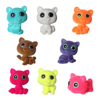 Figurines miniatures en PVC Weijun WJ4201, chats colorés à collectionner, pour les 2-13 ans, boîte mystère, jouets pour fêtes