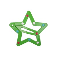 Pince à cheveux antidérapante en alliage couleur bonbon de 3,2 cm pour femme, design effet goutte de peinture, idéale pour les fêtes