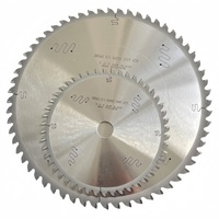 Lame de scie TCT pour découpe de matériaux non ferreux, en aluminium, plastique, surface solide en mélamine, denture TCG 64T 72T, 260 mm, Europe