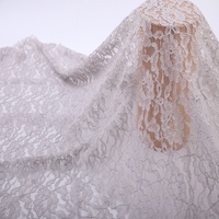 Tissu en dentelle ajourée respirant 90 % nylon pour femme, collection Automne Hiver 2025, bordure unie teinte, haute qualité, mode