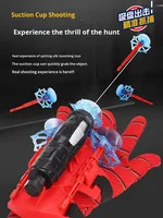 Cosplay Spider Hero Man Arc et flèche Lanceur de toile de protection Jouet de poignet en plastique pour les enfants de 14 ans et plus