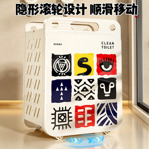 Cesto de Ropa Plegable para Baño, Rectangular, de Gran Capacidad, Organizador de Ropa con Ventosas, Tipo Vertical - Product Image 4