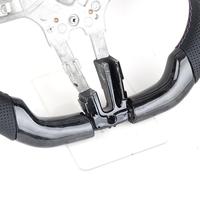   Volant en fibre de carbone forgée en forme de V, sport haut de gamme, fond plat, remplacement amélioré pour la plupart des modèles, performance optimisée