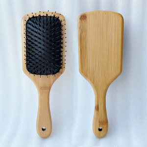 <span class=keywords><strong>Cepillo</strong></span> de <span class=keywords><strong>Pelo</strong></span> Compacto de <span class=keywords><strong>Cerdas</strong></span> de Jabalí y Nailon para Desenredar y Dar Brillo al Cabello <span class=keywords><strong>Fino</strong></span>, Madera Natural Biodegradable - Product Image 5