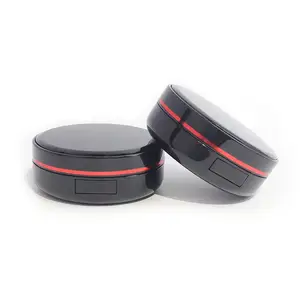 Air Cushion Cosmetics Empty Makeup Box Packing Black Cover Round Abs13g BB Cream Container Powder Puff With Mirror Sponge Puff