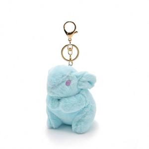 Porte-clés pompon en fourrure de lapin pour femmes, breloque de voiture, jouet en peluche, animal en peluche - Product Image 3