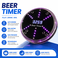 Minuteur de boisson LED rechargeable pour bar, table, fête, défi et compétition