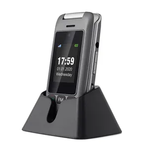Artfone G6 3G/2G खुला 2.4 "के लिए फ्लिप फोन बड़े बटन लाउडस्पीकर 3G फ्लिप फोन वरिष्ठ
