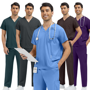 Conjunto de Uniformes Quirúrgicos Premium al por Mayor para Médicos y Enfermeras |   Uniforme Médico Transpirable de Poliéster-Spandex que Absorbe la Humedad - Product Image 1