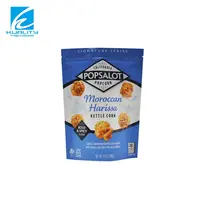 Snack Popcorn Packaging Resealable Composite Plastic Snack Chips Packaging Custom Logo Popcorn Bags