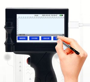 Imprimante jet d'encre électrique manuelle pour composants PLC, pour l'étiquetage des bouteilles, des cartons alimentaires, des produits en papier et des canettes métalliques - Product Image 3