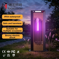 Lampe anti-moustiques populaire en acier galvanisé, design extérieur étanche 7W 10W, tube spécial noir et blanc pour villa et aménagement paysager