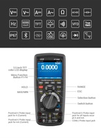 DT-9989 Digital Multimeter Oscilloscope LCD Color Screen USB Professional Current Voltage Test Electrician Tools