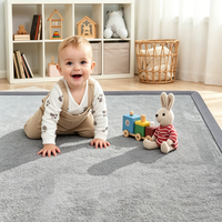 Luxury Modern Bedroom & Living Room Rugs Stains Resistant Non-Slip Waterproof Floor Mats Flannel Material Carpet