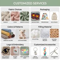 Peluche longue et moelleuse en fausse fourrure, modèle hamster ou furet, poupée plate, OEM ODM, fabricant en gros sur mesure