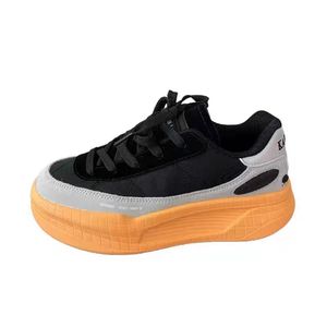 Nouveau modèle 2025 – Chaussures de sport montantes respirantes pour hommes, style rétro à lacets, version coréenne, tendance, polyvalentes, à semelle épaisse et double couche - Product Image 2