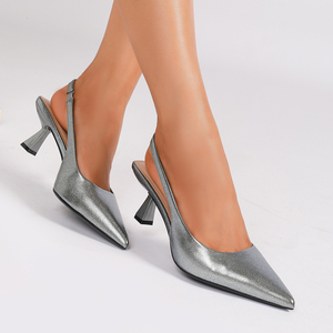 8373-1 Chaussures d'Été Tendance à Talons Hauts, Escarpins Bout Pointu Talon Chaton <span class=keywords><strong>Femme</strong></span>, Slingback à Talons Hauts pour Dame - Product Image 4