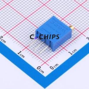 Resistencia/Potenciómetro Ajustable 3296W-1-500LF SIP-3P, 9.5x4.8mm (Resistencia: 50 Ohmios) (Precisión: 10%) - Product Image 1