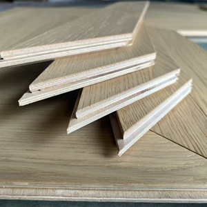 Suelo de Roble Chevron de Primera Calidad, 3 1/2 Pulgadas, Acabado Ligero Cepillado, Suelo de Roble Blanco Multicapa para Interiores - Product Image 2