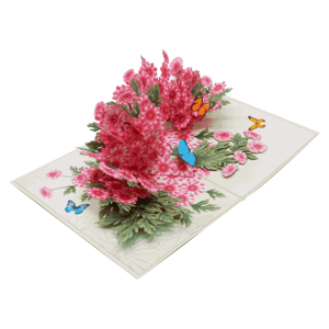 Thanksgiving Valentine's Day Home Decoration <b>Gifts</b> Best Seller Custom Design 3D Pop Card Flower Handicraft Paper Crafts Handmade - Product Image 4
