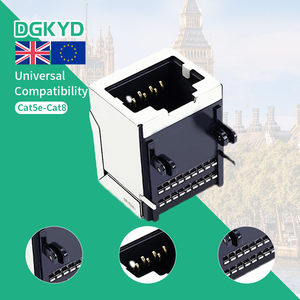 Bán buôn nhựa trong suốt nhà ở nhựa Tab 8P8C kim loại địa chỉ liên lạc <span class=keywords><strong>RJ45</strong></span> nối phù hợp với trong nhà và ngoài trời cáp Ethernet - Product Image 1