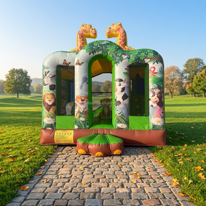 Inflable Lemon Bounce LM-009, Brincolín Comercial para Interiores y Exteriores, Color Verde, Fácil de Instalar, para Alquiler Corporativo, PVC - Product Image 1