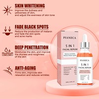 Anti-âge collagène réparation éclaircissant rétrécissement pores soins de la peau Essence acide ascorbique vitamine C 5 en 1 sérum pour le visage