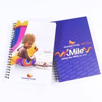 Carnet à spirales classique en carton rigide A5, personnalisé avec logo, impression sérigraphique, cadeau publicitaire directement de l'usine