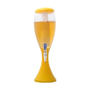 1.5L 3L Bar Supplier Beer And Wine Dispenser Plastic Beer Cooler Dispenser Led Draft Beer Tower