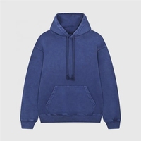 Sweat à capuche en coton personnalisé avec logo, vente en gros, épais 600 g/m², en molleton bouclette, double capuche, coupe oversize, effet délavé à l'acide
