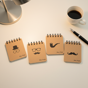 Carnet de composition A5 à spirale avec couverture en PVC et papier, reliure cousue, 60 feuilles - Product Image 1