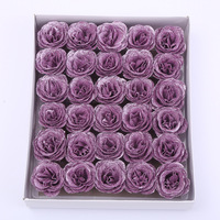 Bouquet de Rose fait à la main de paillettes décoratives de couleur riche saint valentin mariage maison bricolage cadeau tête de Rose artificielle fleurs en tissu