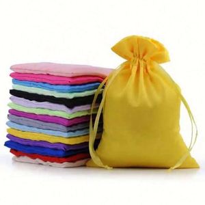 Bolsa de Joyería de Tela de Satén de Seda de Color Caramelo, Reutilizable, Portátil, con Logotipo Personalizado, Ecológica y de Alta Calidad - Product Image 5