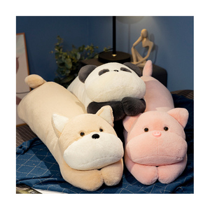 Kawaii Animal en peluche Chien Cochon <span class=keywords><strong>Panda</strong></span> Long Oreiller en peluche Lit de couchage Oreiller pour filles ou femme <span class=keywords><strong>enceinte</strong></span> - Product Image 1