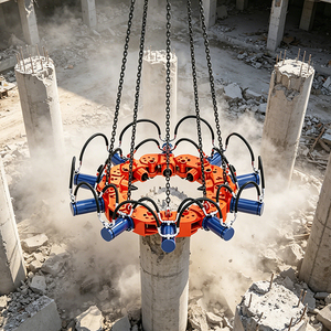Système <span class=keywords><strong>de</strong></span> battage <span class=keywords><strong>de</strong></span> pieux hydraulique robuste pour excavatrice avec marteau vibratoire, accessoire <span class=keywords><strong>de</strong></span> tirage <span class=keywords><strong>de</strong></span> pieux rotatifs pour <span class=keywords><strong>barrages</strong></span> fluviaux - Product Image 5