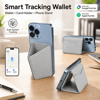 Cartera con Rastreador GPS, Sistema Dual, Compatible con Find My y MagSafe, Bloqueo RFID, con Apple Find My y Google Find Hub
