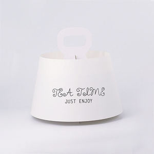 Mới được thiết kế đứng trong suốt bánh bao bì tráng miệng trắng cupcake hộp - Product Image 1