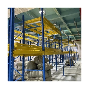 Système de stockage personnalisé, étagères empilables, rayonnages d'entrepôt, rayonnages à palettes à poussée arrière avec rail de guidage - Product Image 3