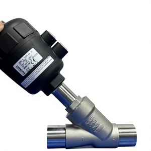 Original Burkert Pneumatic Angle Seat Valve 00001490 DN25 Welded SS316 <b>PTFE</b> Seal for Water Steam Chemical - Product Image 2