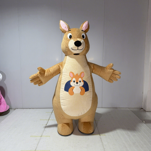 <span class=keywords><strong>Disfraz</strong></span> Inflable de Canguro Beige, Traje de Mascota de Dibujos Animados, Fabricación ODM en China, para Eventos Familiares, Fiestas de Cumpleaños - Product Image 2