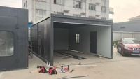 Bâtiments en acier de 20 pieds, garage en kit, panneaux sandwich préfabriqués, conteneur préfabriqué, entrepôt pliable portable