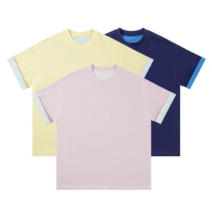 T-shirt da uomo di alta qualità di lusso 2025 estate alla moda t-shirt da uomo 280g a due colori a maniche corte per uomo donna - Product Image 2