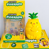 Jouet Squishy Géant en TPR Ananas Ours, à Rebond Lent, Doux à Presser, Sensoriel Anti-Stress, Vente en Gros