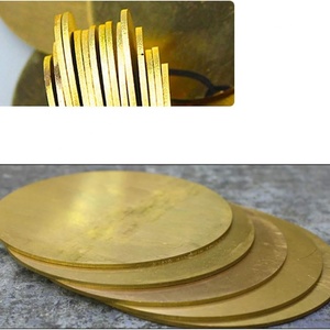 Plaque ronde en laiton non allié, épaisseur 1 mm, diamètre 50 mm, lot de 4, Chine - Product Image 4