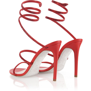 Nuevo estilo, flaco, sexy, moda, Punta abierta redonda, tacón alto fino, cinta enrollada tipo serpiente, <span class=keywords><strong>zapatos</strong></span> <span class=keywords><strong>de</strong></span> sandalia para mujer - Product Image 4