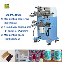 Máquina de serigrafía de cilindro de tazas de cerámica, equipo de serigrafía para botella de Perfume, máquina de serigrafía semiautomática