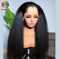 Perruque frontale en dentelle HD sans colle, cheveux indiens vierges, perruques de cheveux humains vierges bruts avec cuticules alignées pour femmes noires
