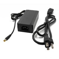 Adaptateur secteur de bureau noir et blanc 24V 2A-6A 48W-130W CE pour ETL KC PSE 100V-240V AC/DC Garantie 3 ans Prise US/EU/AU/UK DOE VI